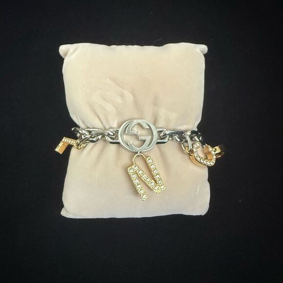 Brand new Gucci X balenciaga Gold and Silver Charm Bracelet - Picture 4 of 5